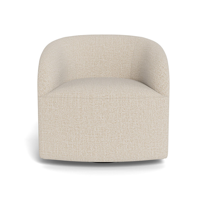 Exhale Swivel Barrel Chair, Amari Natural