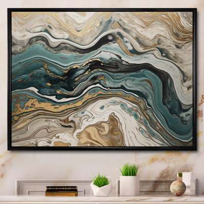 L'essence de la fluidité V sur toile