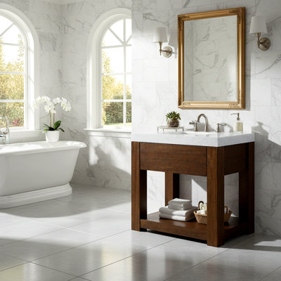 Console en bois massif Grayab Annabella