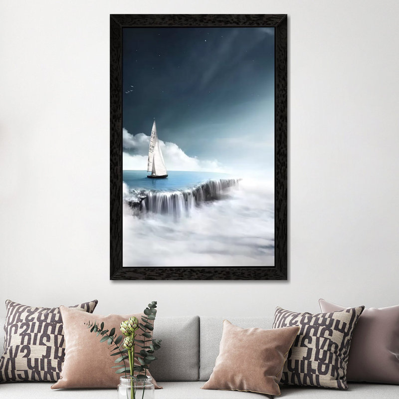 After The Storm by En.ps - Giclee Art Print on Canvas, 152.5 cm H x 101.5 cm W, Black Floater Framed
