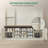 Hall Tree, 6-in-1 Farmhouse Entryway Bench with Shoe Storage Bench & Coat Rack, Entryway Furniture with 15 Cubbies & 5 Tri-Hook, Adjustable Shoe Storage-64428907-45349540