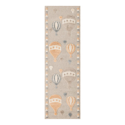 Unique Loom Balloons Whimsy Kids Rug