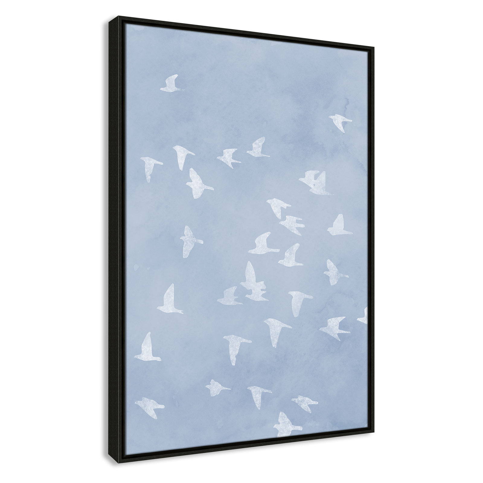 Flying Friends Print by Marcus Prime, 25.5'' W x 37.5'' H, Espresso Floater