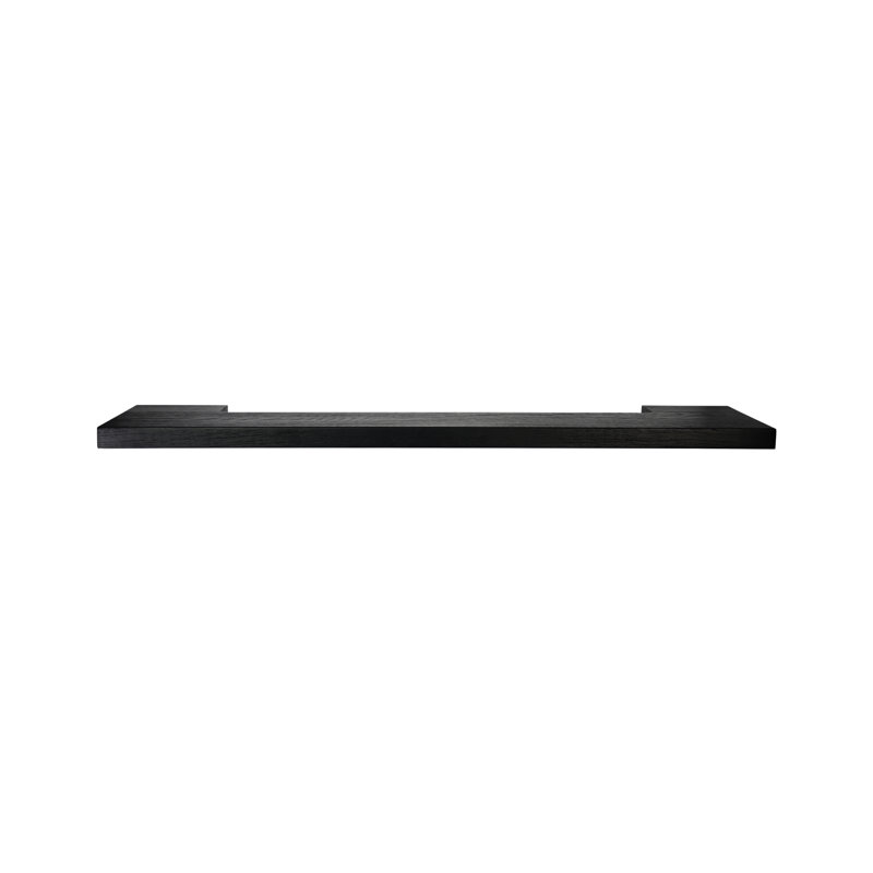 Solace Oak Floating Shelf (Shelf Only), Midnight Oak, 1.5" H x 34" W x 6.5" D