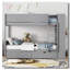 Lit superposé avec 2 tiroirs et armoire à couches multiples-107287778-107287779
