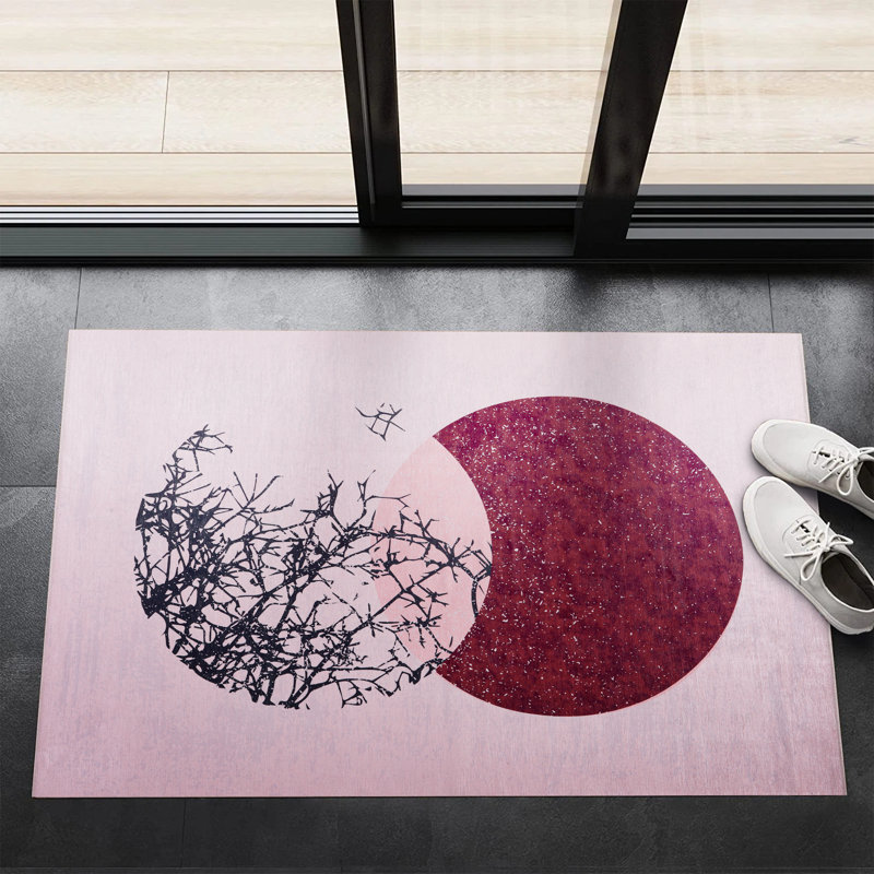 Ombre Cotton and Chenille Flatweave Area Rug, 160 cm round