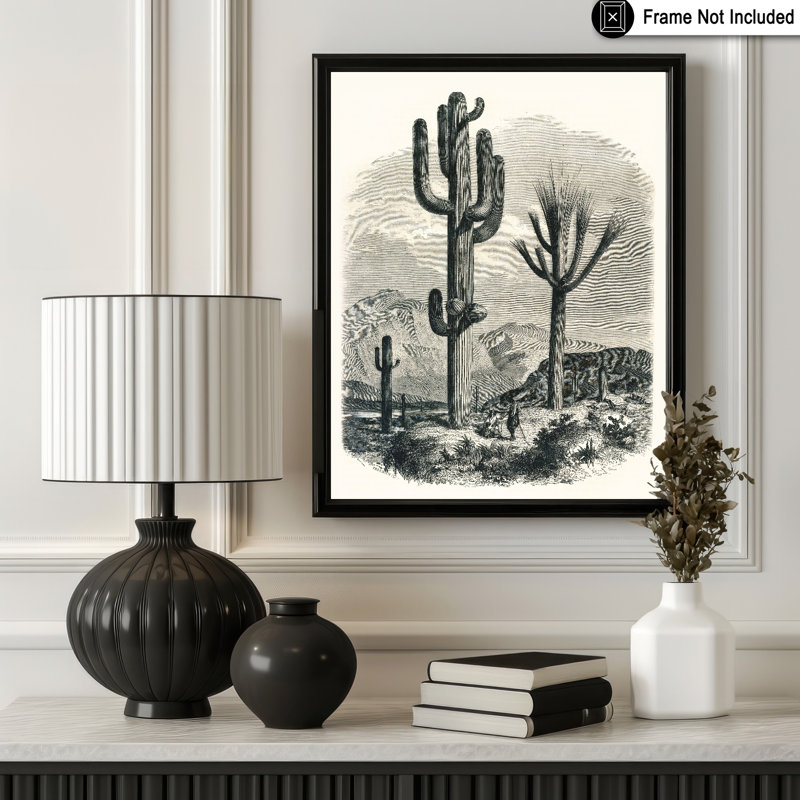 Cactacées de la limite, Unframed, Poster, 12"H x 16"W