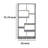 Winou 8-shelf Geometric Bookcase-374010643
