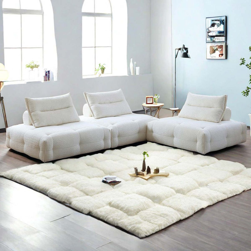 3 Piece Flannel Living Room Set