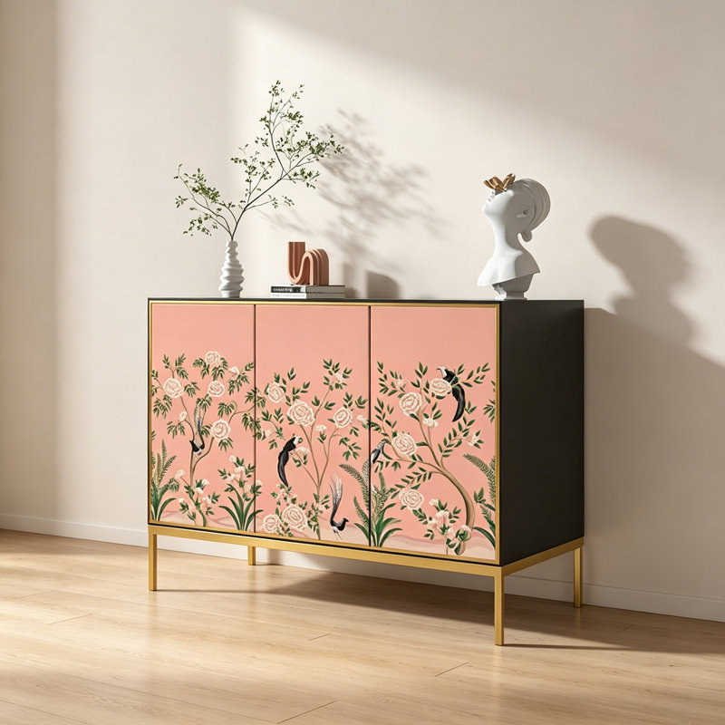 Armoire de rangement en bois massif de style chinois