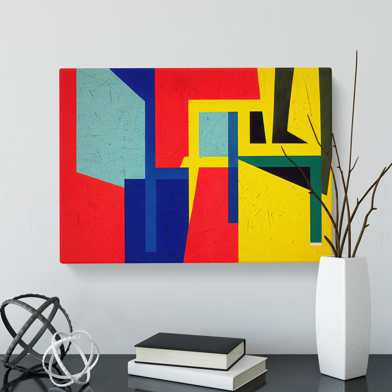 Lively Abstract Art - Wrapped Canvas, 35cm H x 50cm W x 3cm D