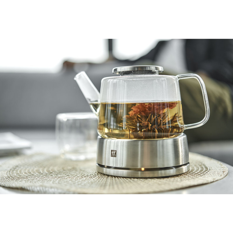 Sorrento 27-oz. Glass and Stainless Steel Teapot