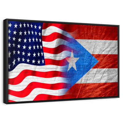 Borges Puerto Rico And USA Flag