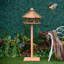 Kira Wood Freestanding Tray Bird Feeder