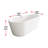 Jakeil 59'' x 27.5'' Soaking Acrylic Bathtub-108229762