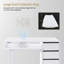 Bureau à clou avec aspirateur, poste de travail de table manucure professionnel avec collecteur de poussière et sac réutilisable