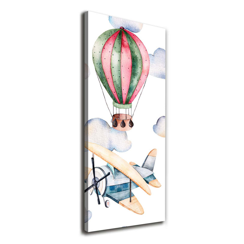 Balloons And Planes - Wrapped Canvas Print