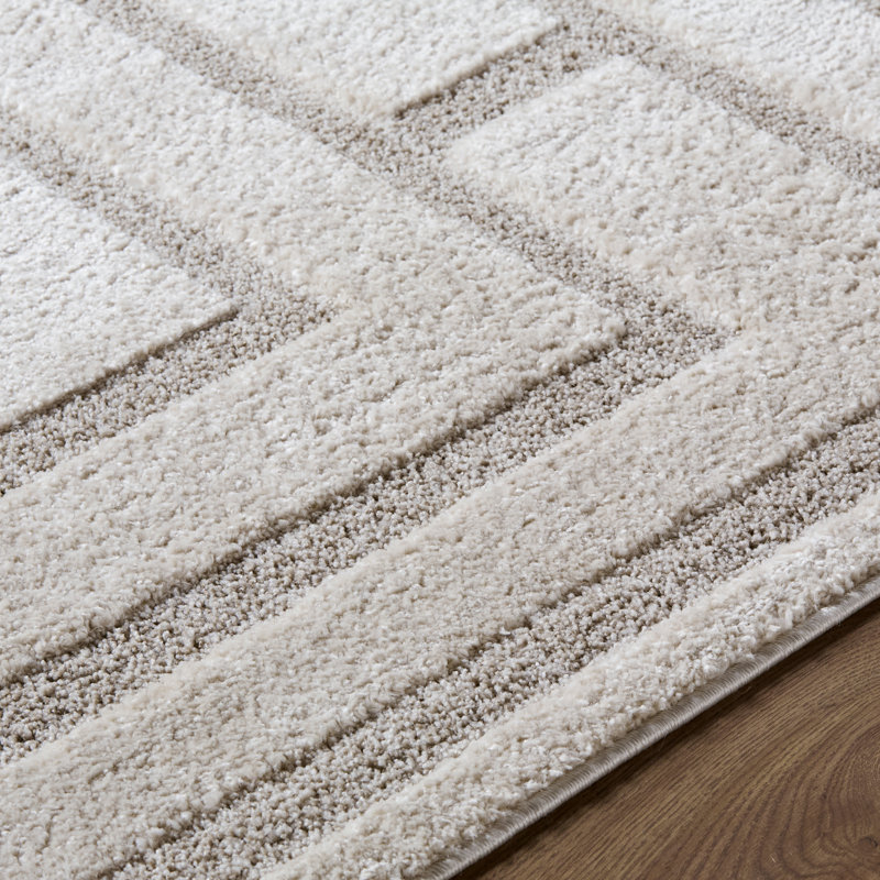 Rachel Zoe X Livabliss The Studio Edit Machine Woven Rug, Rectangle 2' x 2'11", Cream, Black