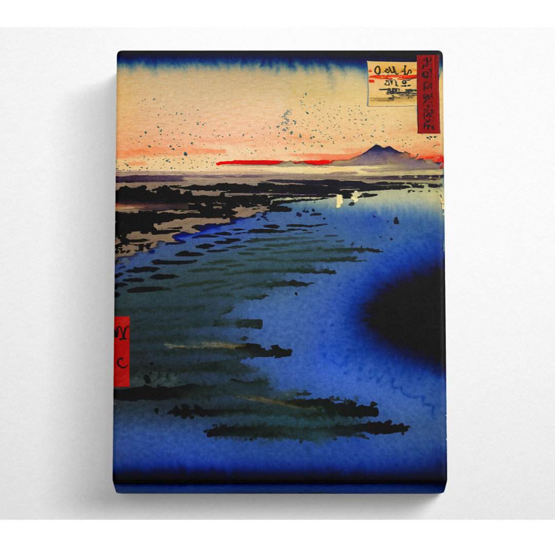 Hiroshige Samezu Coast - Kunstdrucke auf Leinwand