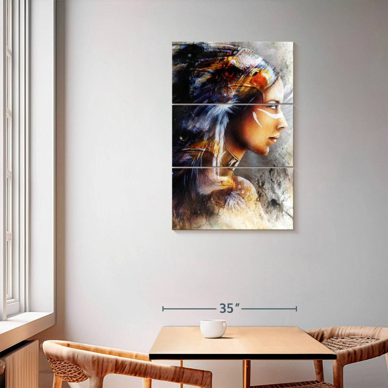 Lelar Indian Warrior, 57" H x 36" W