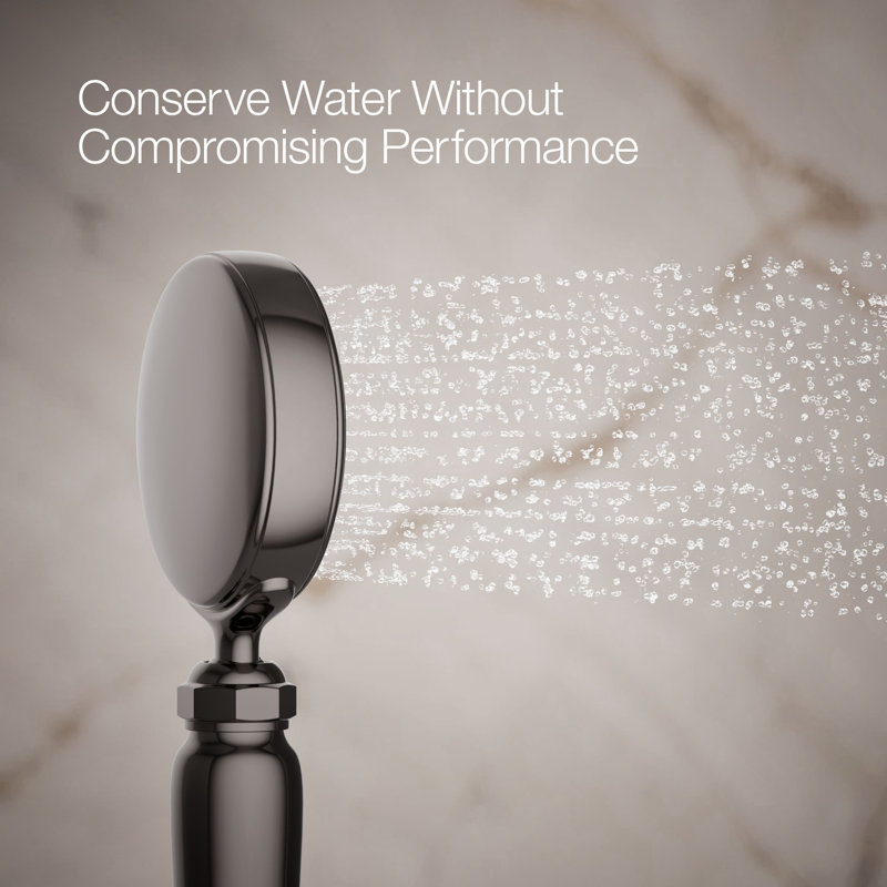Artifacts Full/Standard Handheld Shower Head with Katalyst Air Induction Spray, Vibrant Titanium, 1.75 GPM
