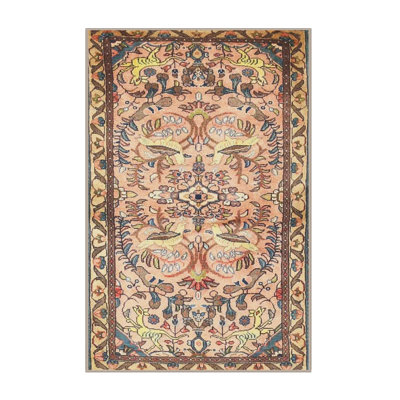 Tapis traditionnel beige/vert/crème