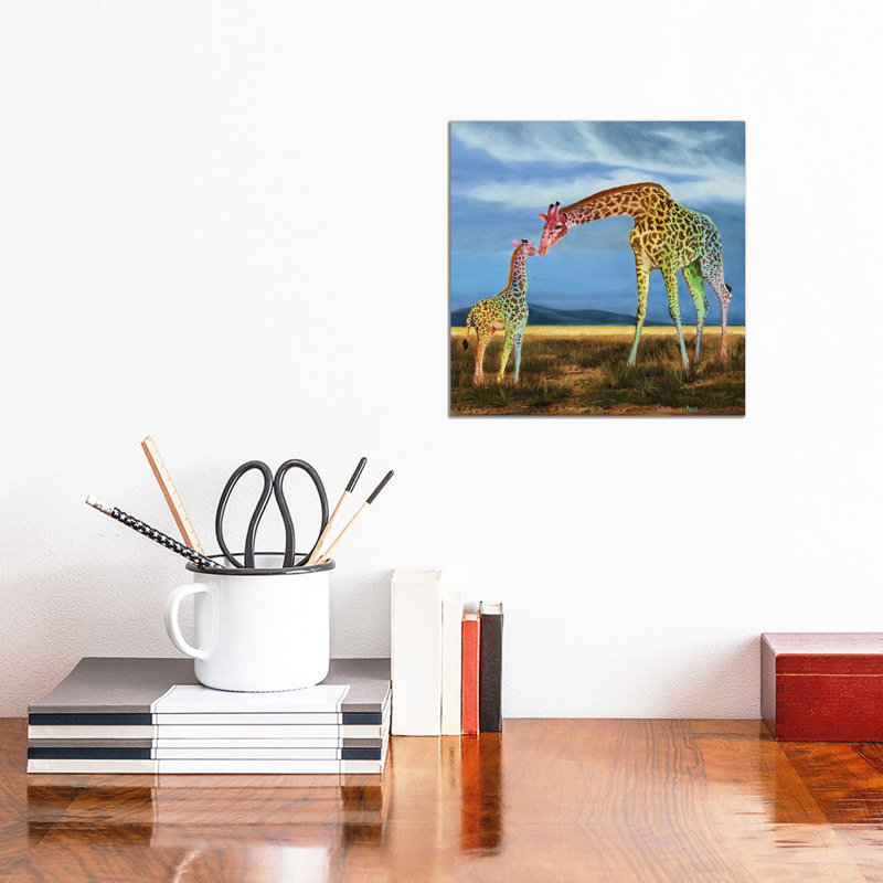 Colour Of Love by Laura Curtin - Wrapped Canvas Painting, 30.48 cm H x 30.48 cm W