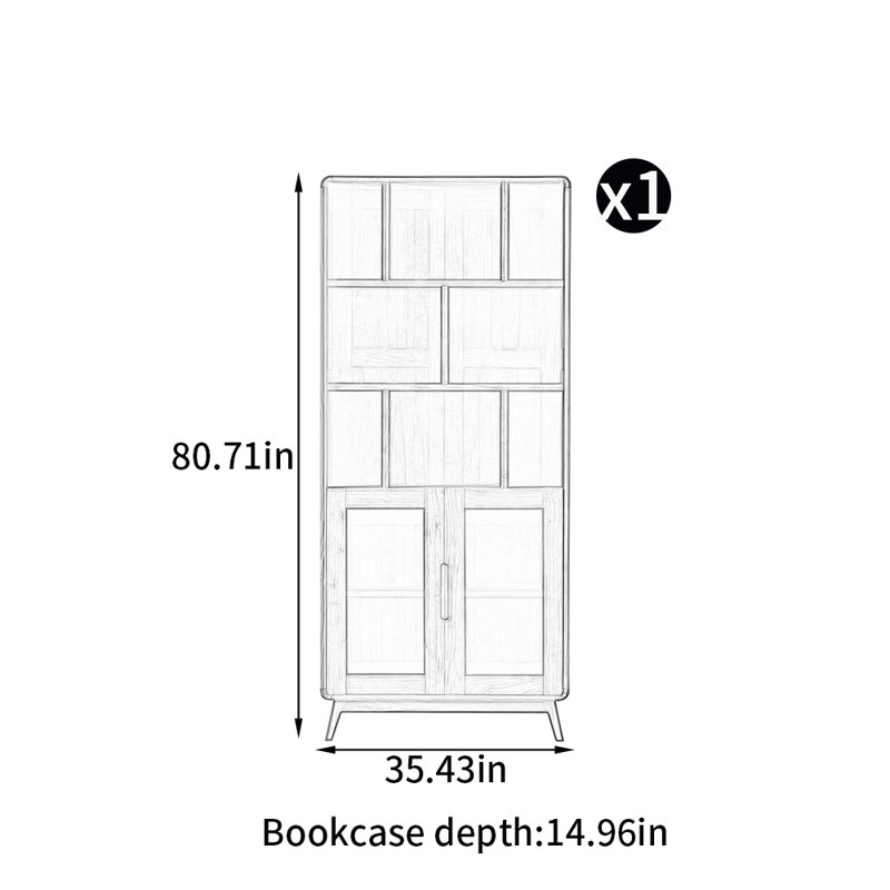 Nordic style bookcase