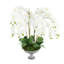 Orchid Arrangement in Metal Pedestal Vase