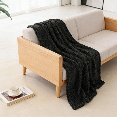 Extra Large Fluffy Fleece Throw Blanket For Couch And Bed, Ultra Soft Lightweight Jacquard Blanket For All Seasons, Cozy And Warm Home Decor