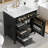 Bathroom Vanity with Sink, 3 Drawers and Adjustable Shelf-1873518749