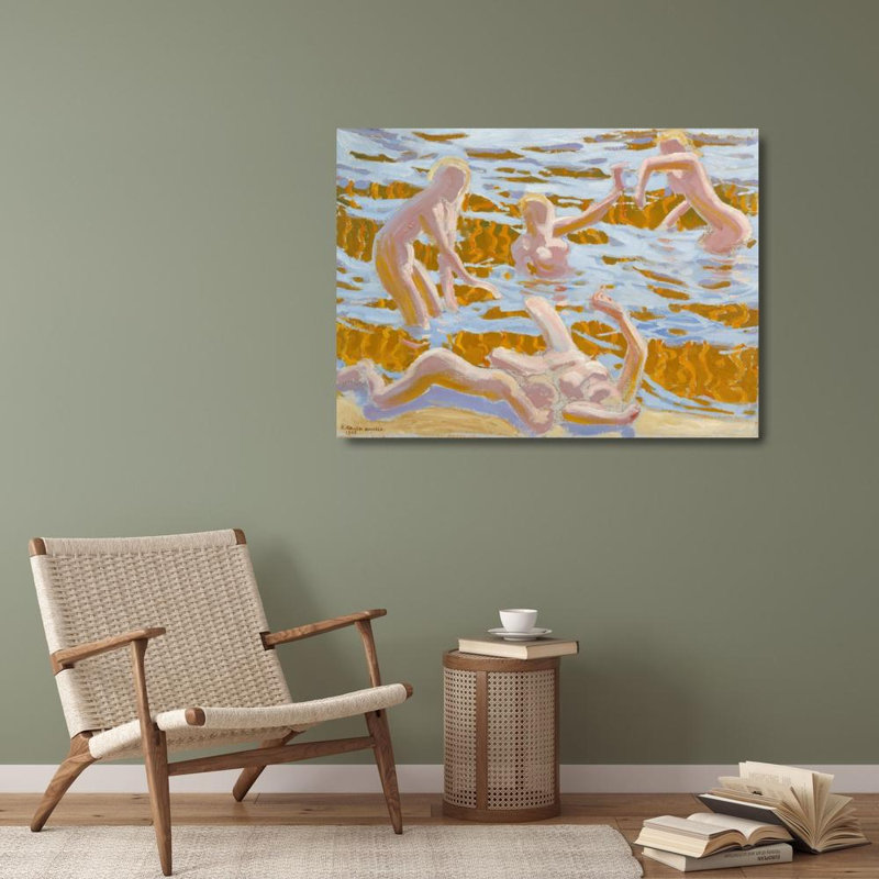 "Oceanides" par Akseli Gallen-Kallela - Art mural sur toile tendue avec châssis, H 24 po x l 17 po