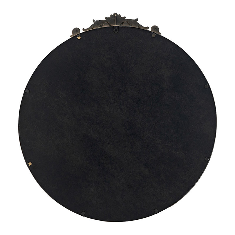 30" X 32" Round Mirror, Wall Mounted Mirror With Metal Frame For Bathroom Living Room