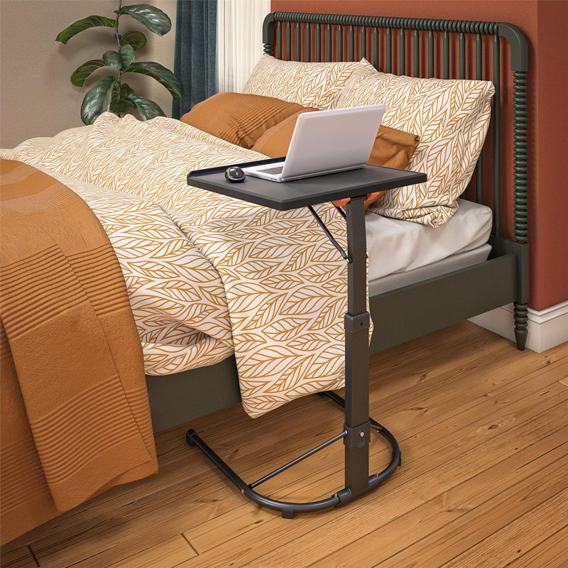 Multi-Functional Personal Activity Table, Adjustable Height, Portable Workspace, For Snacking & Homework, Compact Fold, Space Saving, Black