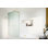 Aurora 34 in. x 58.25 in. Frameless Fluted Radius Single Fixed Bath Panel