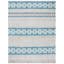 Tapis gris / turquoise Sevier Southwestern-1041518320