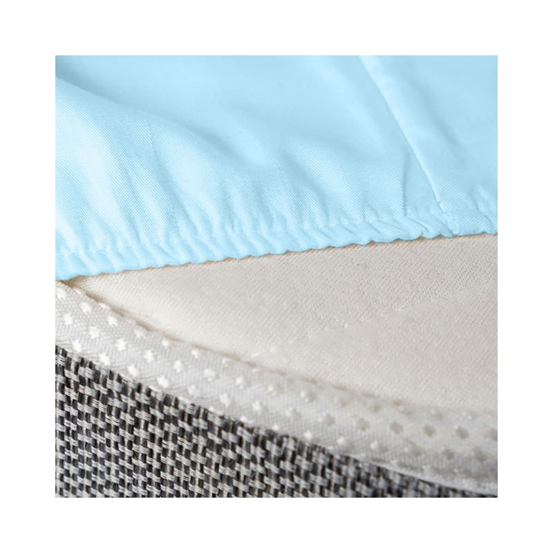 Ensemble de draps rafraîchissant et respirant Hotel Luxurious, Ensemble de draps pour grand lit + 4 taies d'oreil, Bleu clair