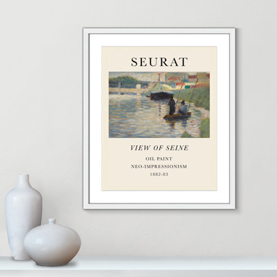 View Of Seine by Georges Seurat