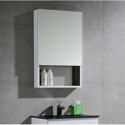Quedgeley 19.6'' W Mirrored Medicine Cabinet