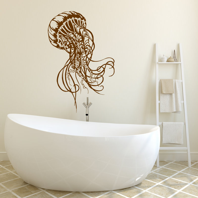 Animals Non-Wall Damaging Wall Decal, 30" H x 46" W, Silver