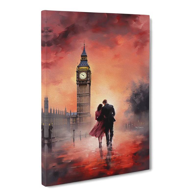 Big Ben Romanticism - Wrapped Canvas, 60cm H x 40cm W x 3cm D