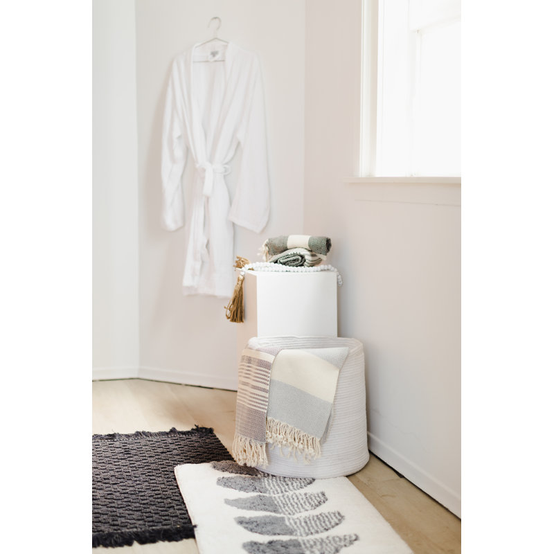 Panier utilitaire en tissu, Blanc