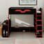 Space-Saving Loft Bed Featuring Desk, Multiple Shelves-1639200650