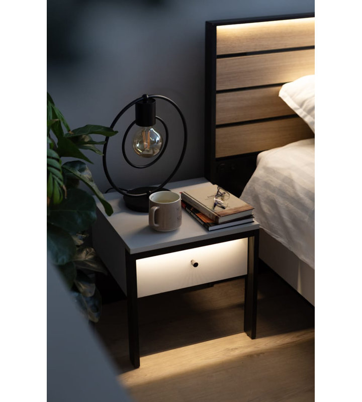 Brisayda 40cm W Manufactured Wood Bedside Table