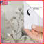 Rideau de douche blanc beige à fleurs extra long-1217548508