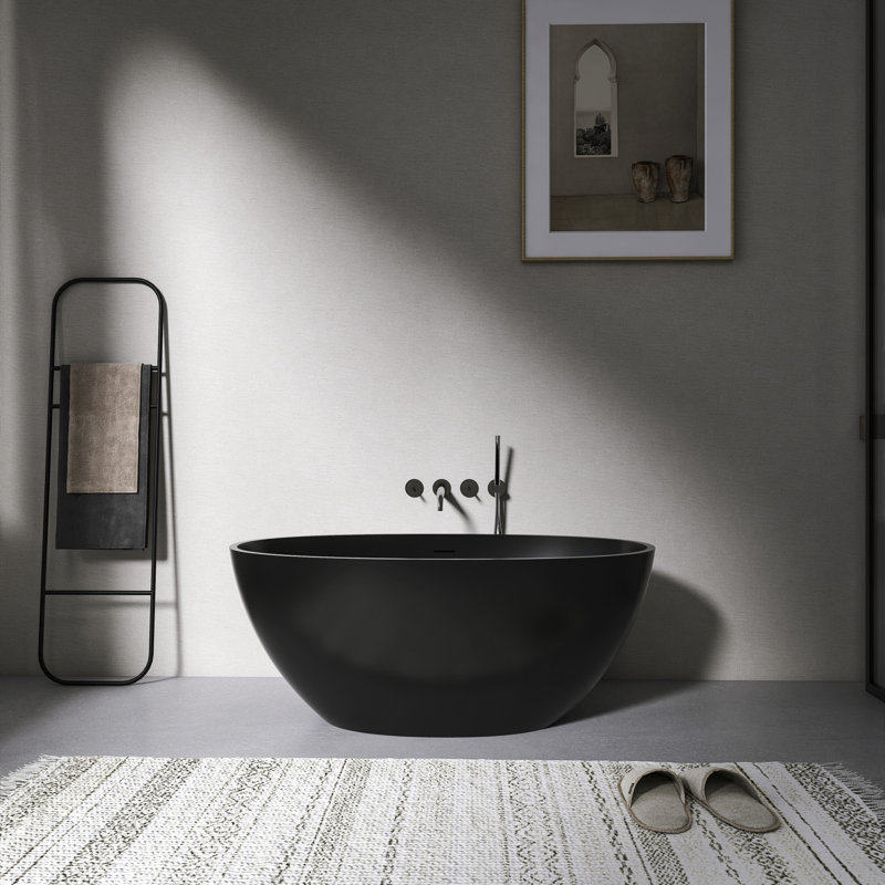 Freestanding Bathtub Solid Surface Modern Design For Versatile Use
