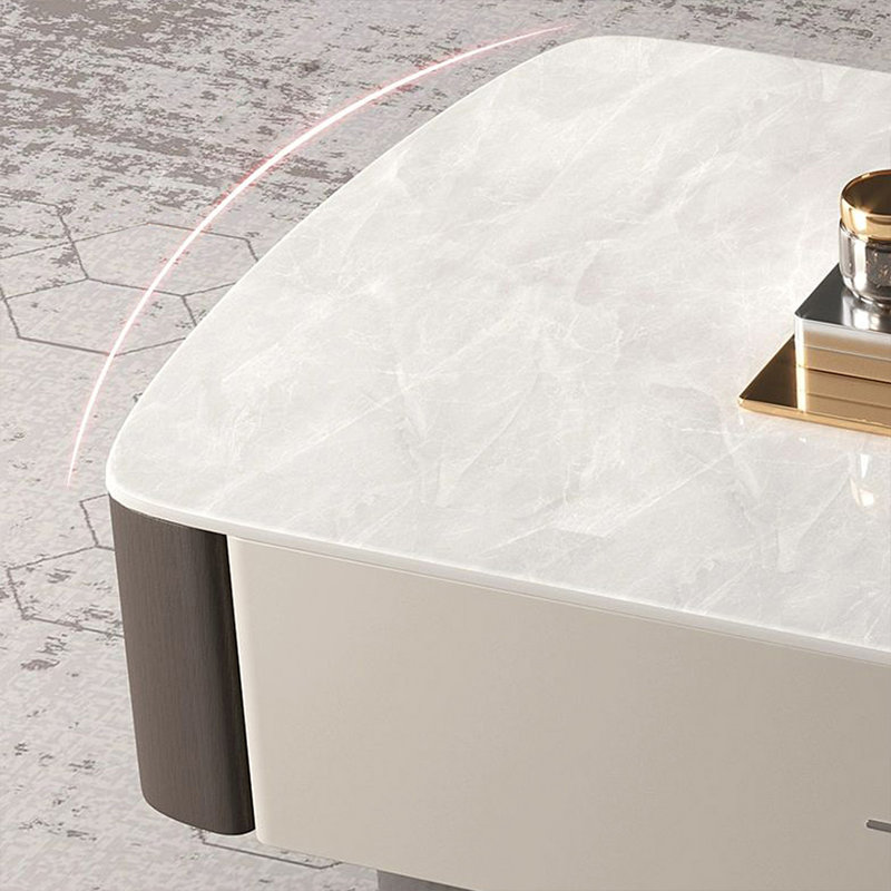 Table basse rectangulaire en bois manufacturé