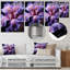 Mauve majestueux iris noir I - impression florale en métal-1193318746