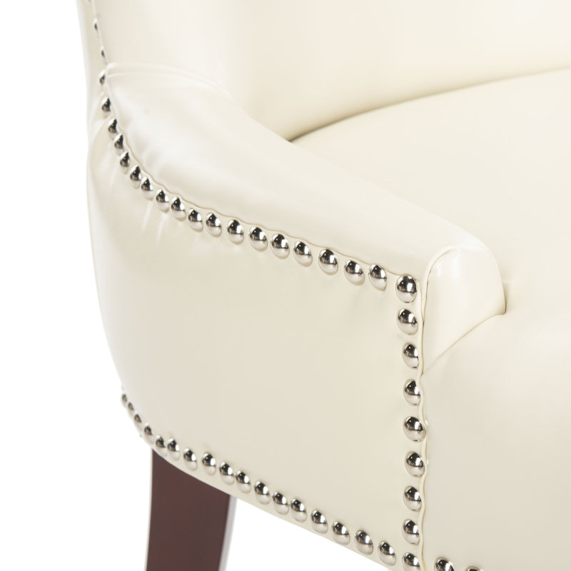 Chaise d'appoint rembourrée Alpha Centauri, Crème matte
