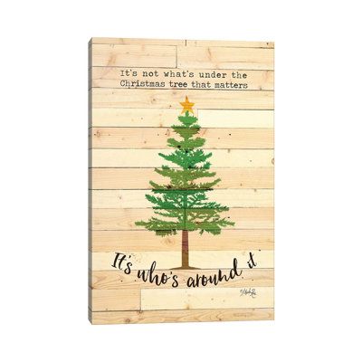 Under The Christmas Tree by Marla Rae - Wrapped Canvas Print